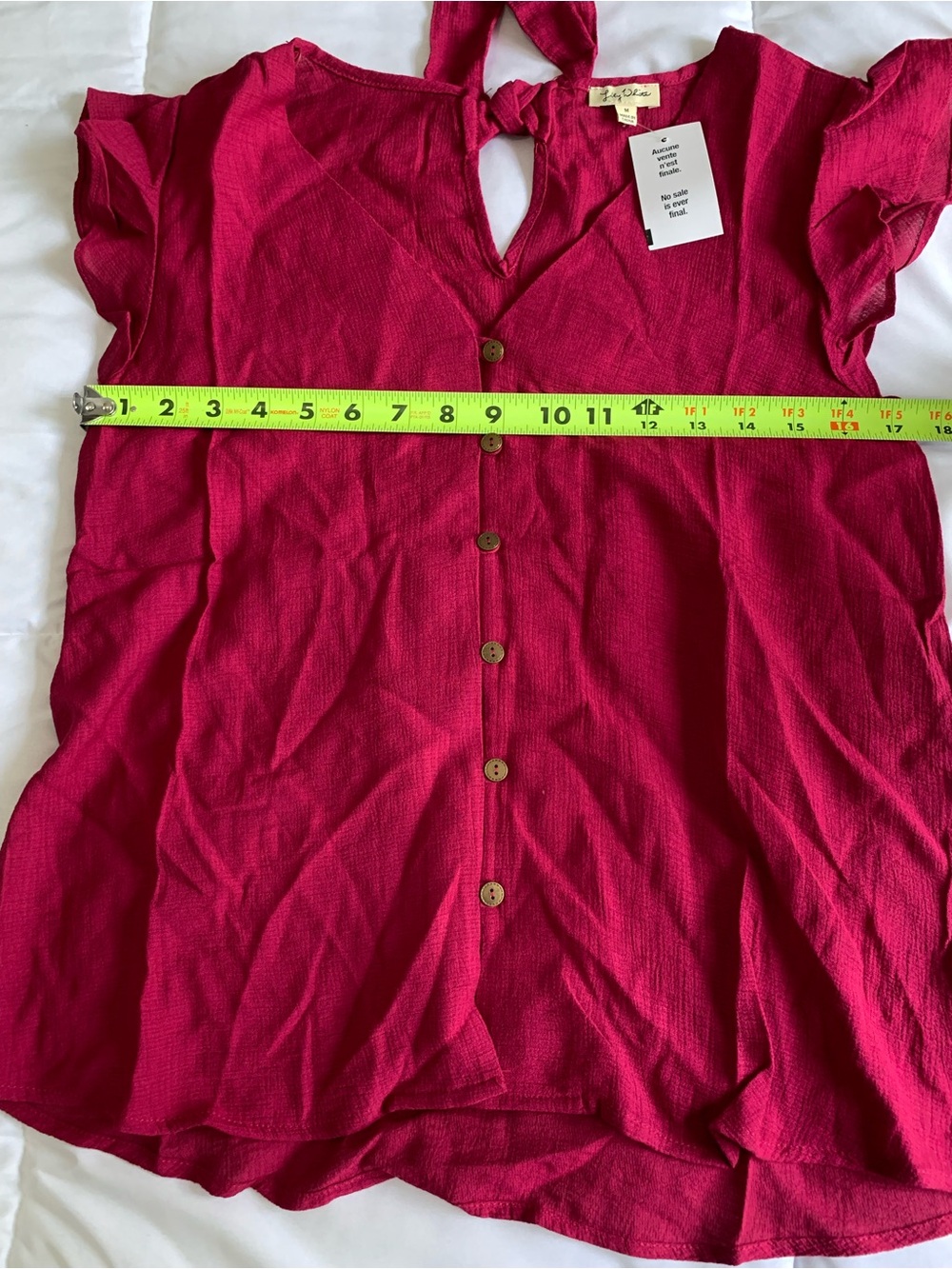 New with tags Lily White womens shirt size medium - Picture 3 of 7
